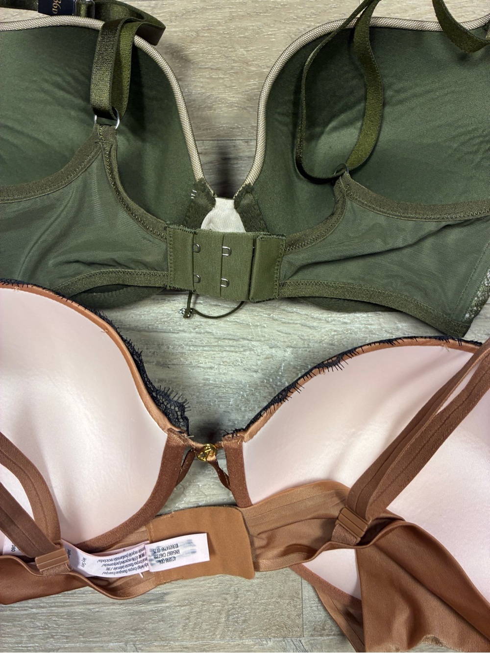 Victoria Secret 2 Satin Lace Underwired Push Up Bras - Picture 6 of 13